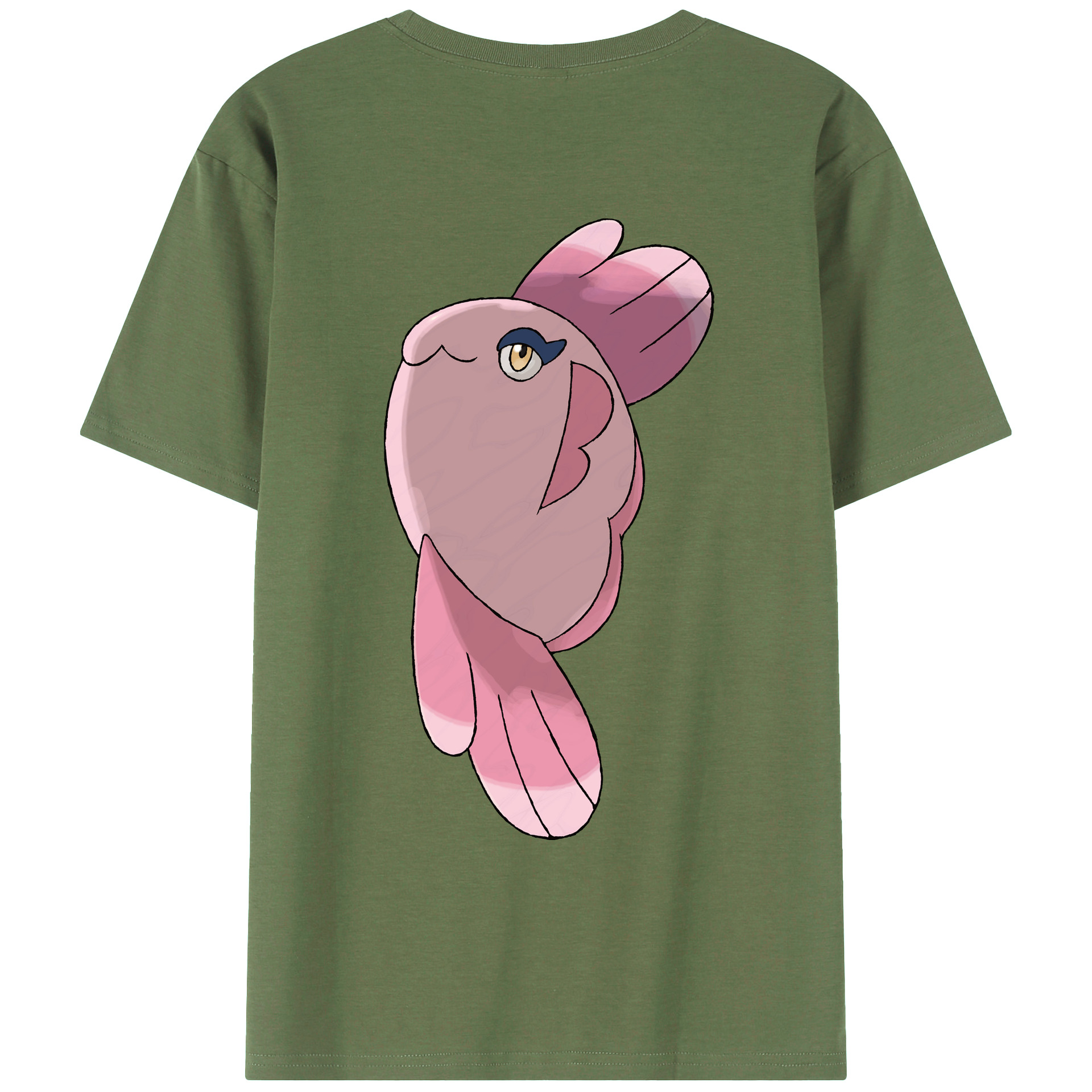 （画像用） ポケットモンスター Pokémon 綿100％ メンズ半袖Tシャツ（バックプリント） 通気性